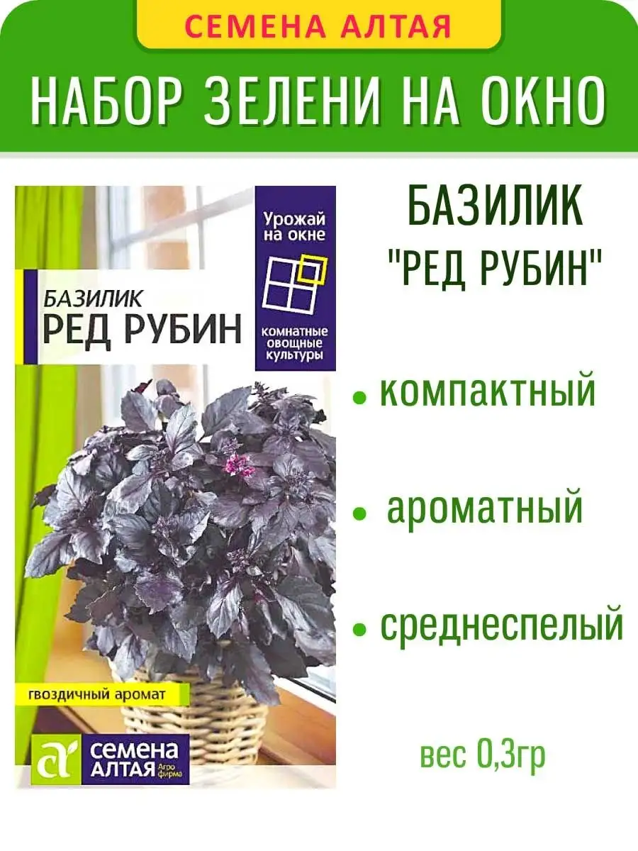 Балконная зелень урожай на окне Семена Алтая 145613977 купить за 132 ₽ в  интернет-магазине Wildberries