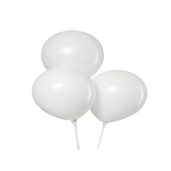 Шар латексный 10", пастель, набор 100 шт., цвет белый