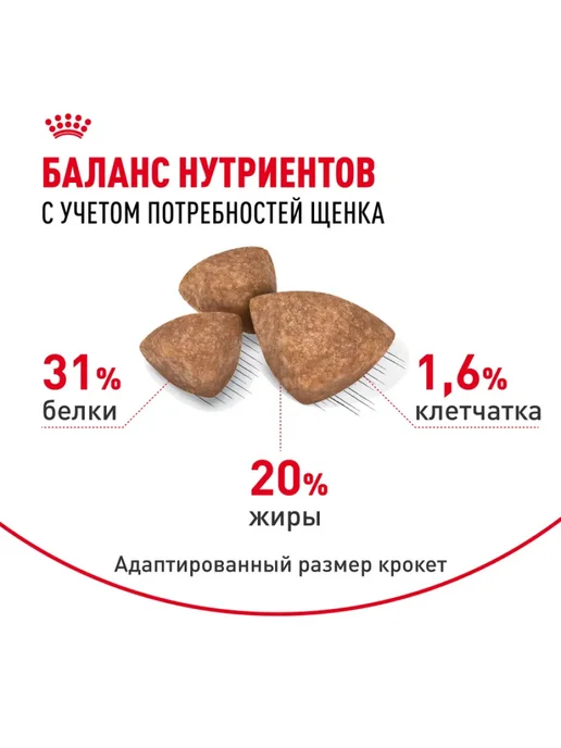 Сухой корм Royal canin для собак, мелкие, щенки, 1,5 кг, фото 4