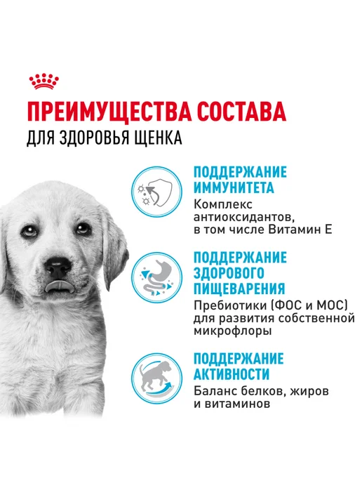 Сухой корм Royal canin Лабрадор для собак, щенки, 12 кг, фото 3