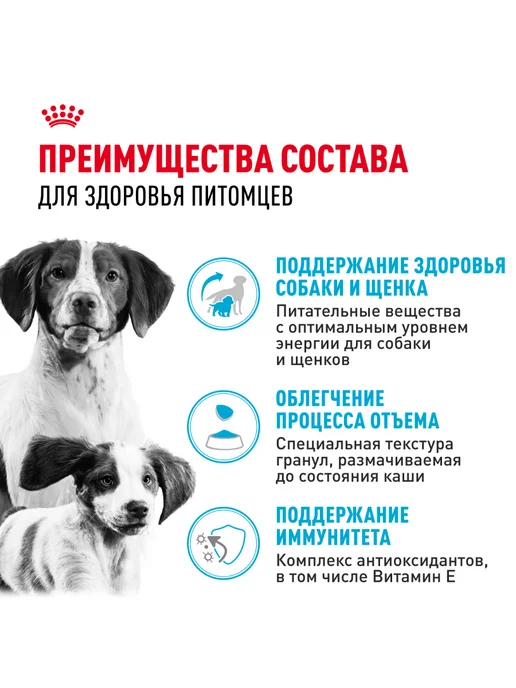 Сухой корм Royal canin Starter для собак, средние, щенки, 12 кг, фото 3