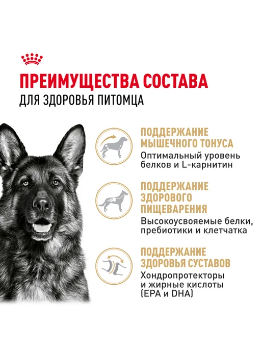 Сухой корм Royal canin Немецкая Овчарка для собак, 11 кг, фото 3