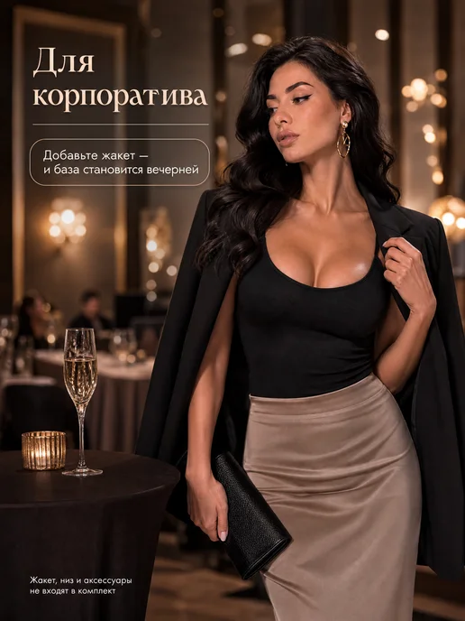 Sexy girl Боди утягивающий, черный, фото 5