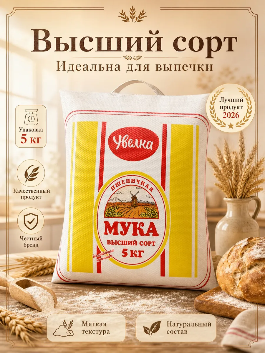 Мука высший сорт 5кг