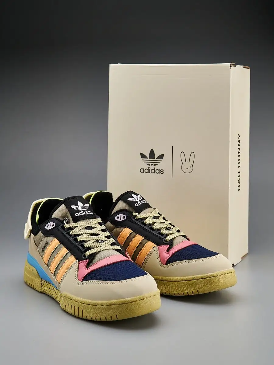 Кроссовки мужские Adidas Forum Low Bad Bunny женские adidas 145809715  купить за 2 640 ₽ в интернет-магазине Wildberries