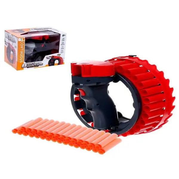 Автоматический бластер "Кибер", стреляет мягкими пулями