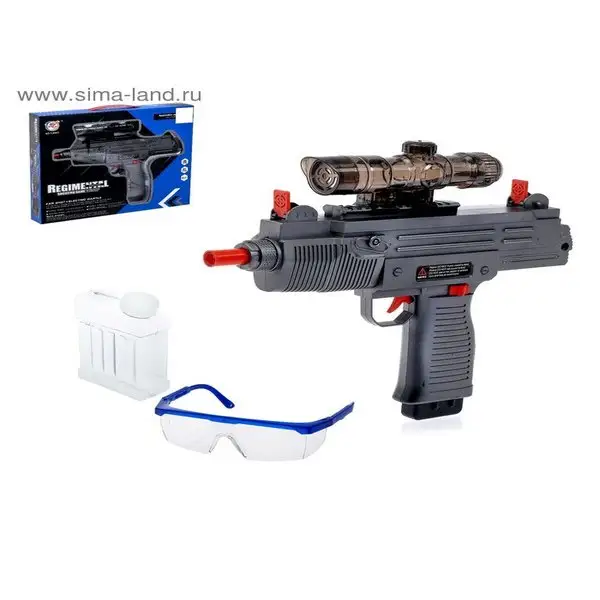 Автомат "Узи" стреляет гелевыми пулями аккумулятор