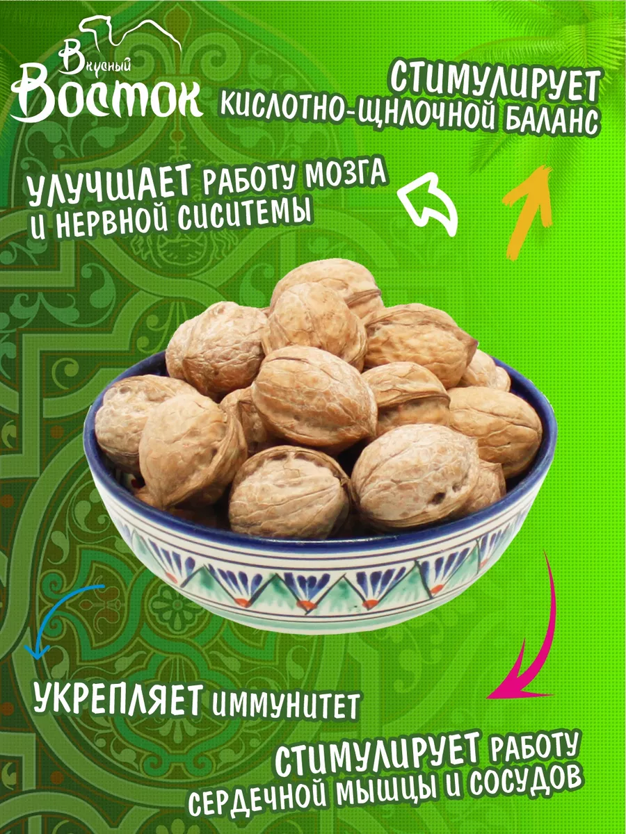 Грецкий орех Чили в скорлупе 1кг Вкусный Восток 145818414 купить за 561 ₽ в  интернет-магазине Wildberries