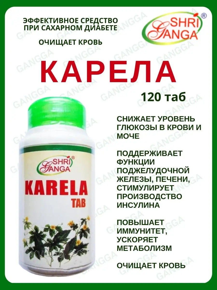 Карела Шри Ганга 120 таб