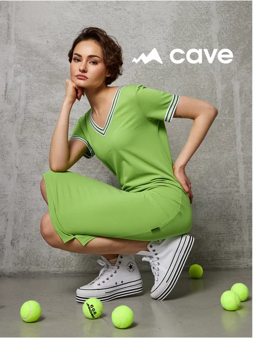 Cave Платье футболка летнее спортивное