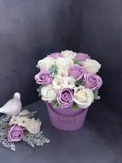 Букет из мыла подарок маме подруге на др мыльные цветы розы Flowers Katrin 145860321 купить за 806 ₽ в интернет-магазине Wildberries