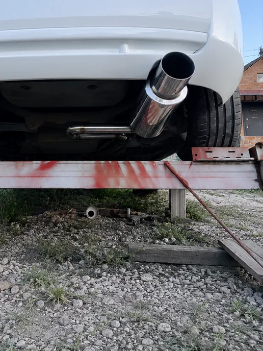 AJS TUNING Выхлопная бочка прямоточная AJS по мотивам Mugen, вариант, фото 7
