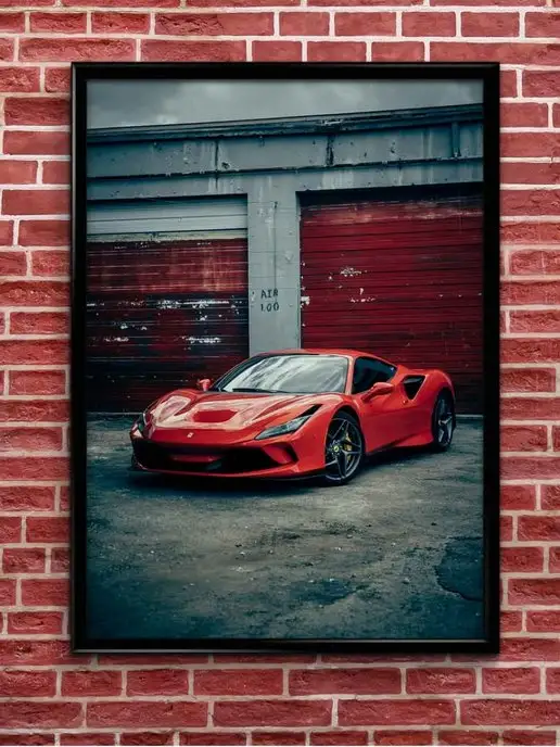 Poster Maniac Плакат, Постер Ferrari, А3 (фотопанно, постер на стену)