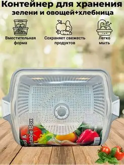 Контейнер для хранения зелени овощей и фруктов хлебница Limon 145998181 купить за 744 ₽ в интернет-магазине Wildberries