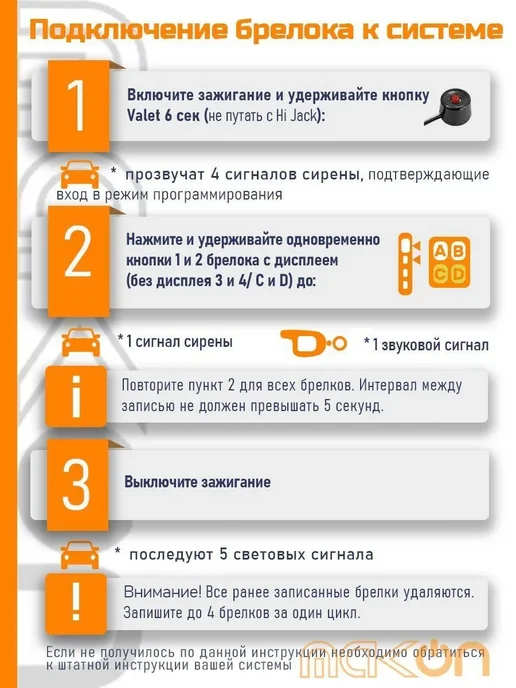 Mak-on Брелок сигнализации совместимый со Старлайн A9, KGB, JAGUAR, черный, фото 4
