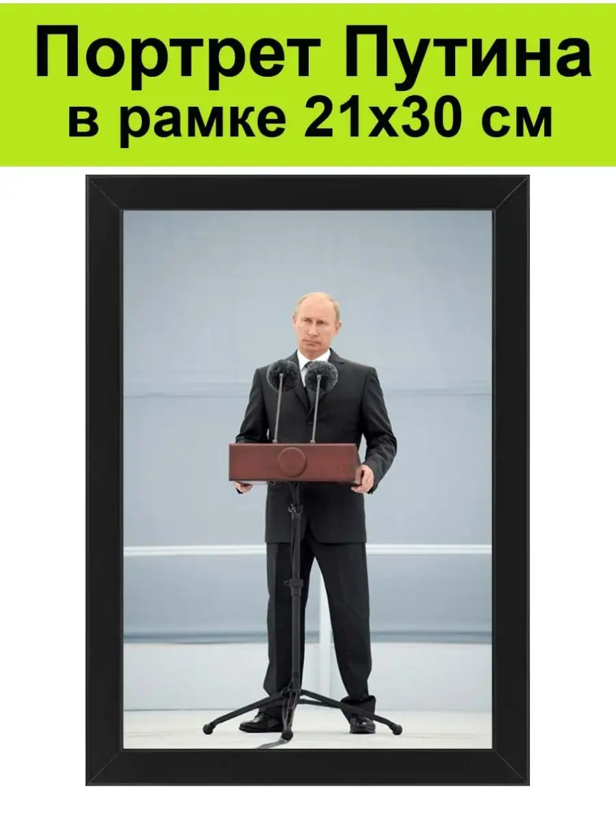 Портрет Путин Владимир в рамке 21х30 см / Президент России СССР 146032489  купить за 1 258 ₽ в интернет-магазине Wildberries