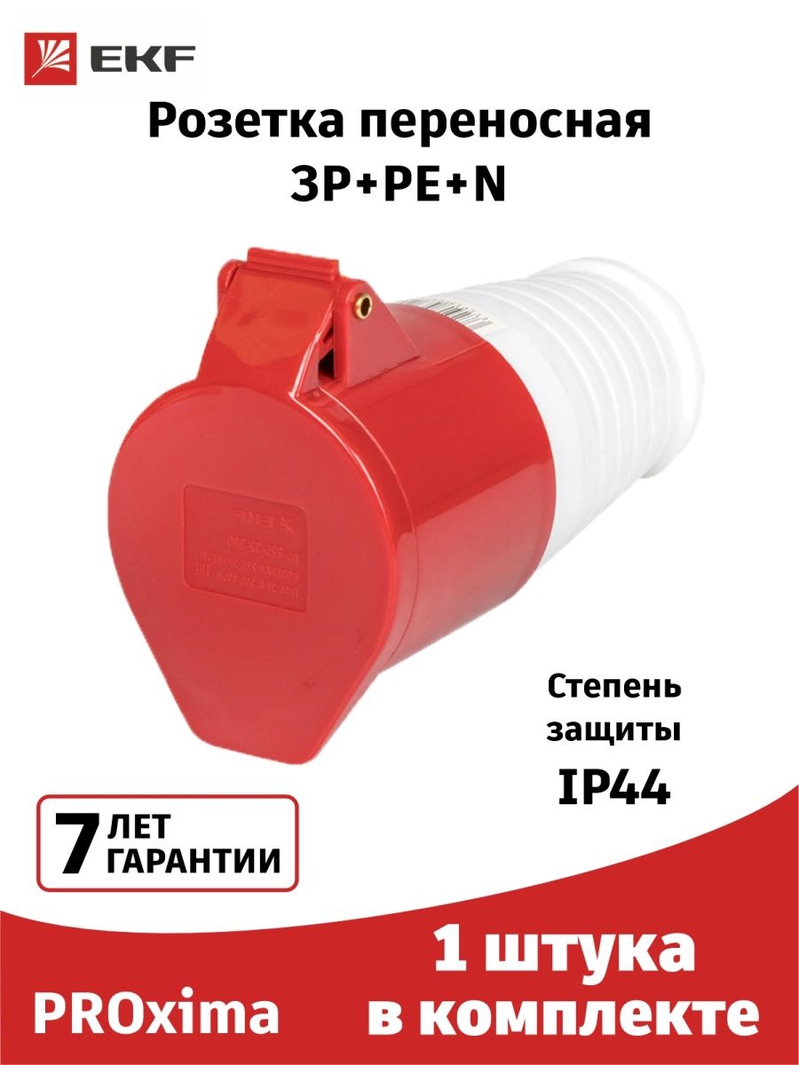 Перен 3. Розетка силовая двойная 32а.