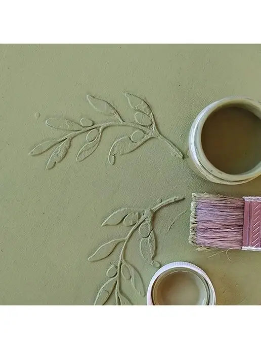 Fractal Paint Меловая краска для мебели "Сушёная оливка" 50 мл, 50 мл, фото 2