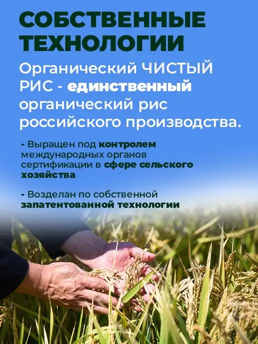 THE MAMA Органический рис белый без глютена, шлифованный, 500 г, 500 г, фото 3