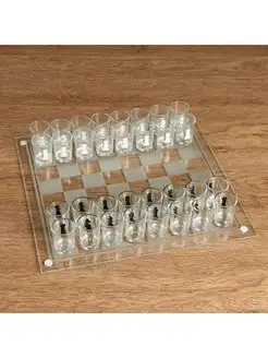 Игра "Пьяные шахматы", 32 рюмки, поле 35 х 35 см Сималенд 146164868 купить за 1 950 ₽ в интернет-магазине Wildberries