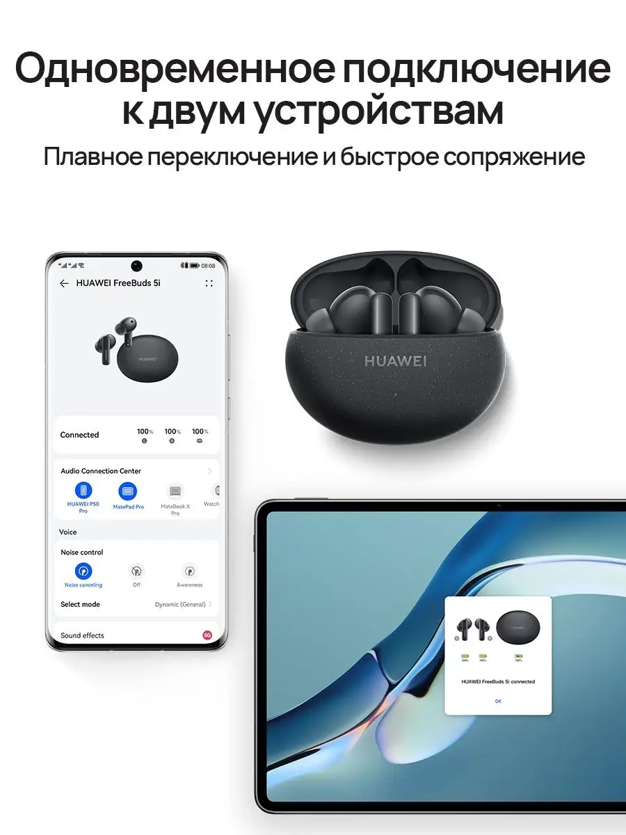 Беспроводные наушники FreeBuds 5i Huawei 146189139 купить за 6 499 ₽ в  интернет-магазине Wildberries