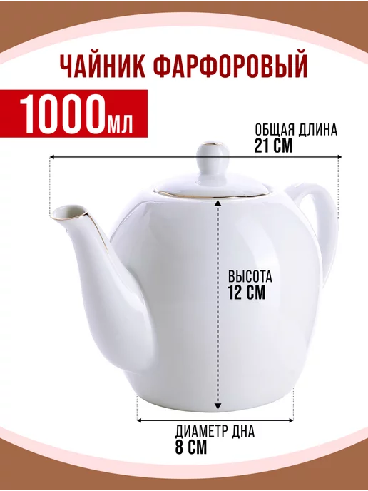 Чайный сервиз с заварочным чайником - фото 4