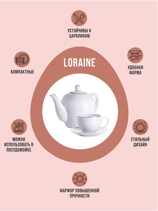 Чайник заварочный и чайный сервиз - фото 7