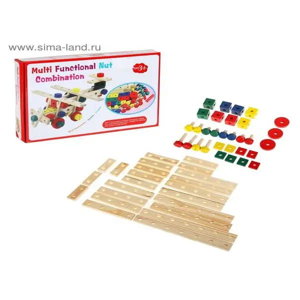 Конструктор из деталей "Собери транспорт. Самолёт"