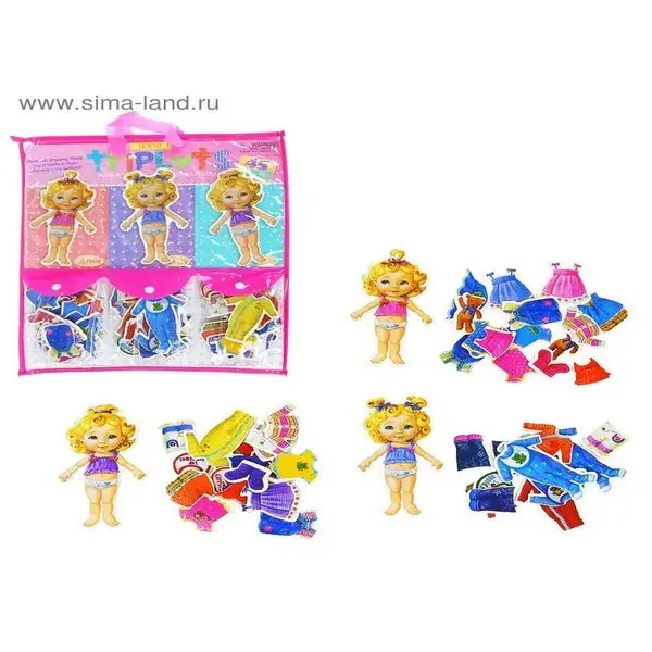 Игра "Переодень девочку" на магните