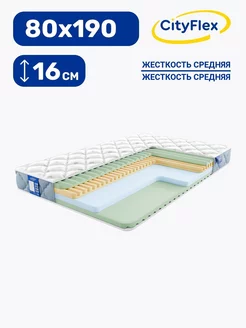 Матрас беспружинный Twistel 16 mix R 80х190 CityFlex 146237578 купить за 3 603 ₽ в интернет-магазине Wildberries