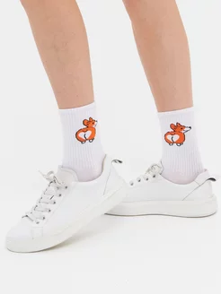 Носки длинные с корги DZEN&SOCKS 146247069 купить за 294 ₽ в интернет-магазине Wildberries