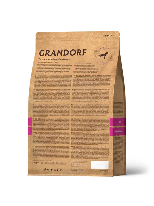 Сухой корм Grandorf' для собак, индейка, 1 кг, фото 2