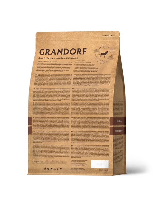 Сухой корм Grandorf' для собак, индейка, утка, 10 кг, фото 2