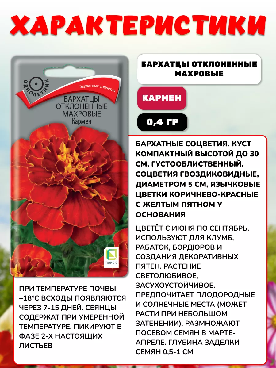 Семена цветов для сада однолетние Семена партнер природы 146284747 купить  за 259 ₽ в интернет-магазине Wildberries