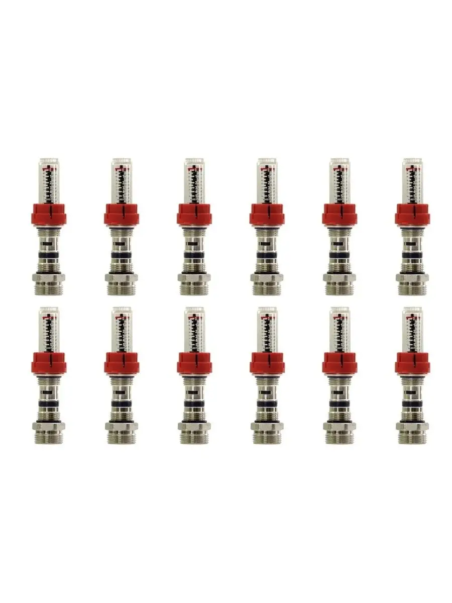 Расходомер для коллектора с ниппелем 1/2"-3/4"-12шт