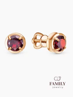 Серьги с рубином из серебра 925 Family Jewelry 146341503 купить за 5 184 ₽ в интернет-магазине Wildberries