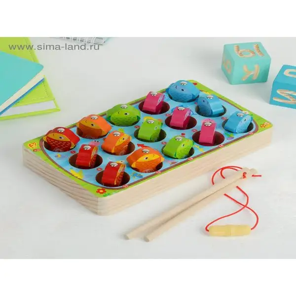 Рыбалка объемная Цветные рыбки