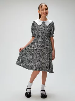 Платье нарядное школьное с большим воротничком ACOOLA 146397066 купить за 1 327 ₽ в интернет-магазине Wildberries
