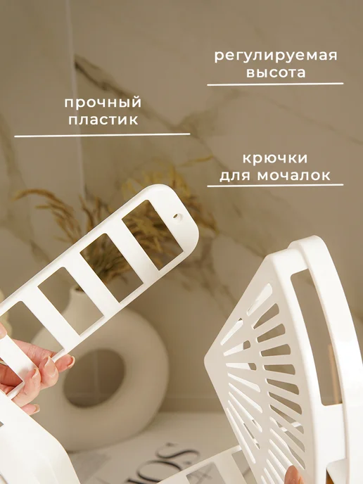 Полка настенная 25×18×58 см, угловая, 25x18, фото 3