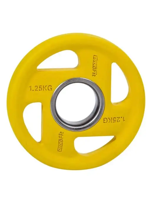 PROFI FIT Блин для штанги и гантелей, обрезиненный, 15кг, 51мм, 1,25 кг, 2 шт, фото 5