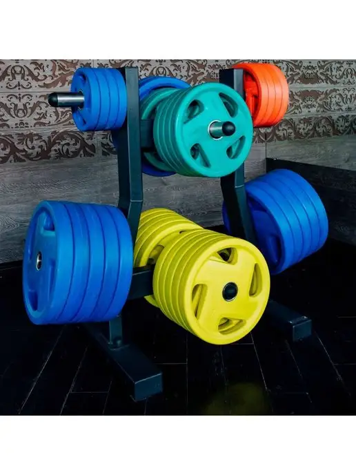 PROFI FIT Блин для штанги и гантелей, обрезиненный, 15кг, 51мм, 1,25 кг, 2 шт, фото 6