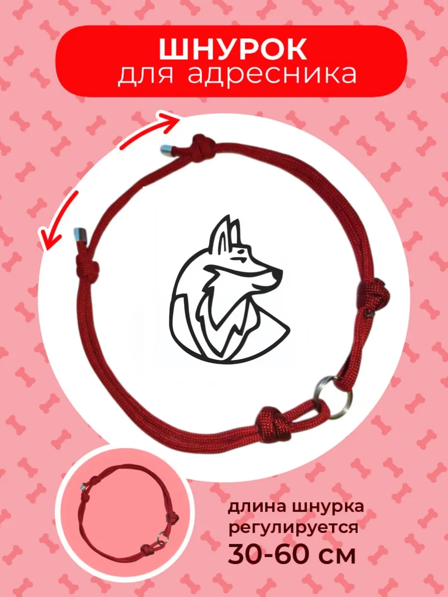 Ошейник шнурок для адресника