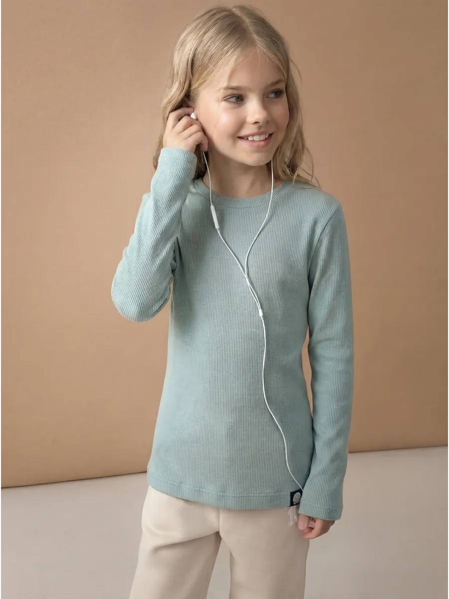 Фуфайка (футболка) с длинным рукавом, Blue Surf 16-5106