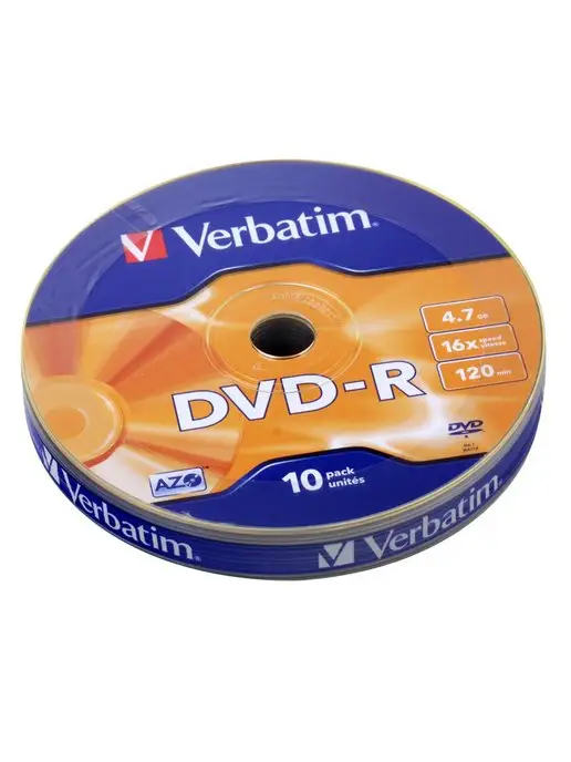 Verbatim Диск DVD-R 4.7Gb 16x bulk 10шт, 4,7 ГБ, 10 шт, фото 2