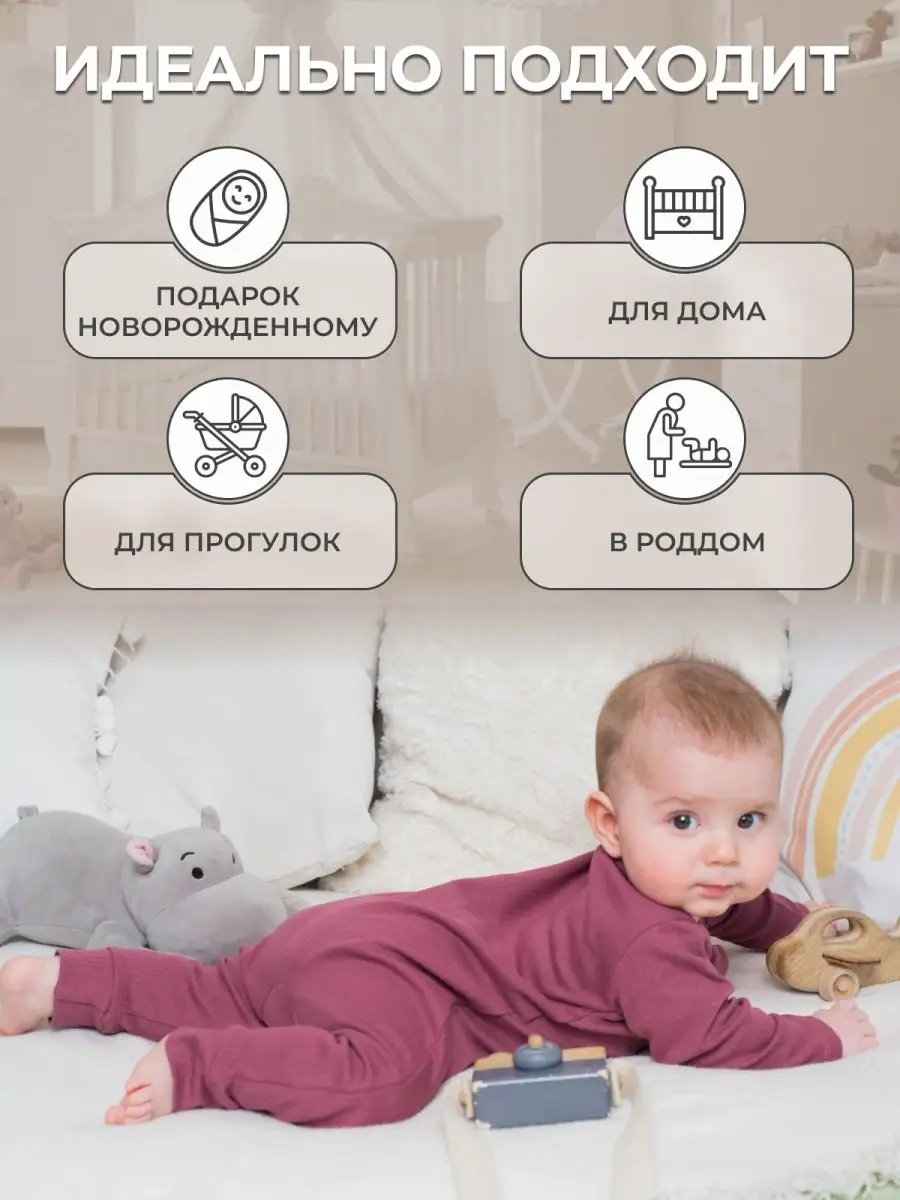 Комбинезон на молнии MIA baby 146517907 купить за 523 ₽ в интернет-магазине  Wildberries