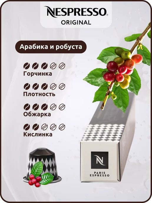 Nespresso Кофе капсулы для кофемашины Original PARIS, вариант, фото 2