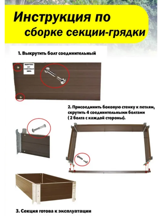 Xorosh Грядка Американка высокая красивая на дачу огородная садовая, зеленый, фото 3