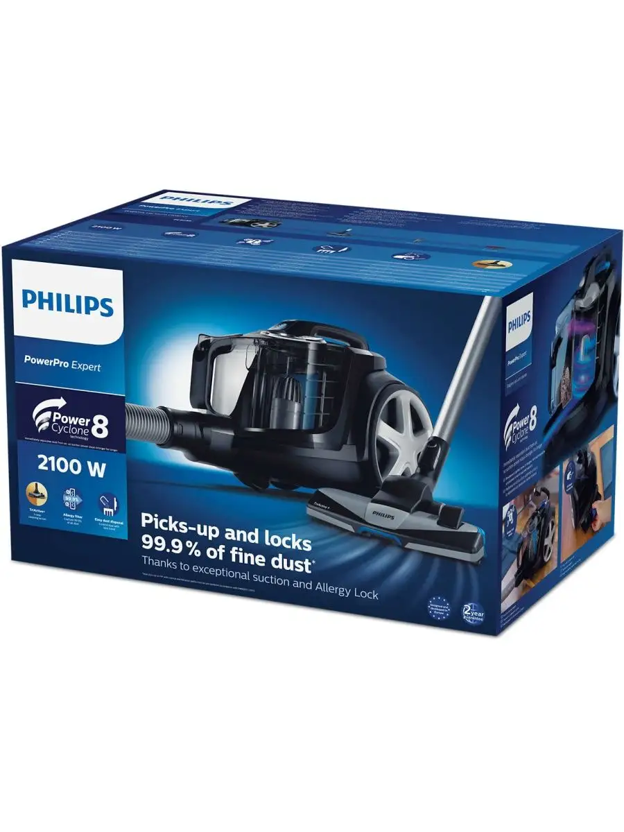 Безмешковый пылесос PowerPro Expert FC9732/01 Philips 146734961 купить за  18 263 ₽ в интернет-магазине Wildberries