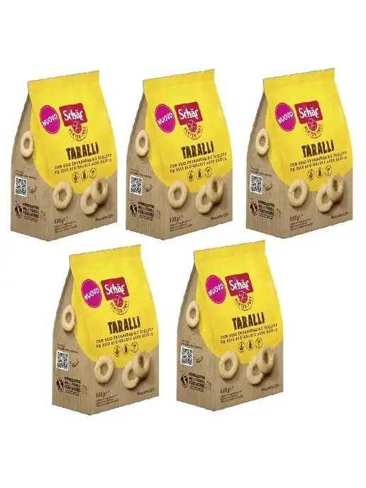 Dr. Schar Сушки Schar - TARALLI, без глютена, 5 шт по 120 г, 5 шт, 120 г, фото 2
