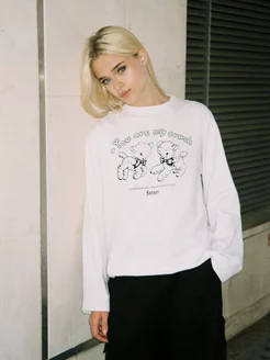 Лонгслив оверсайз с принтом Setner 146834173 купить за 941 ₽ в